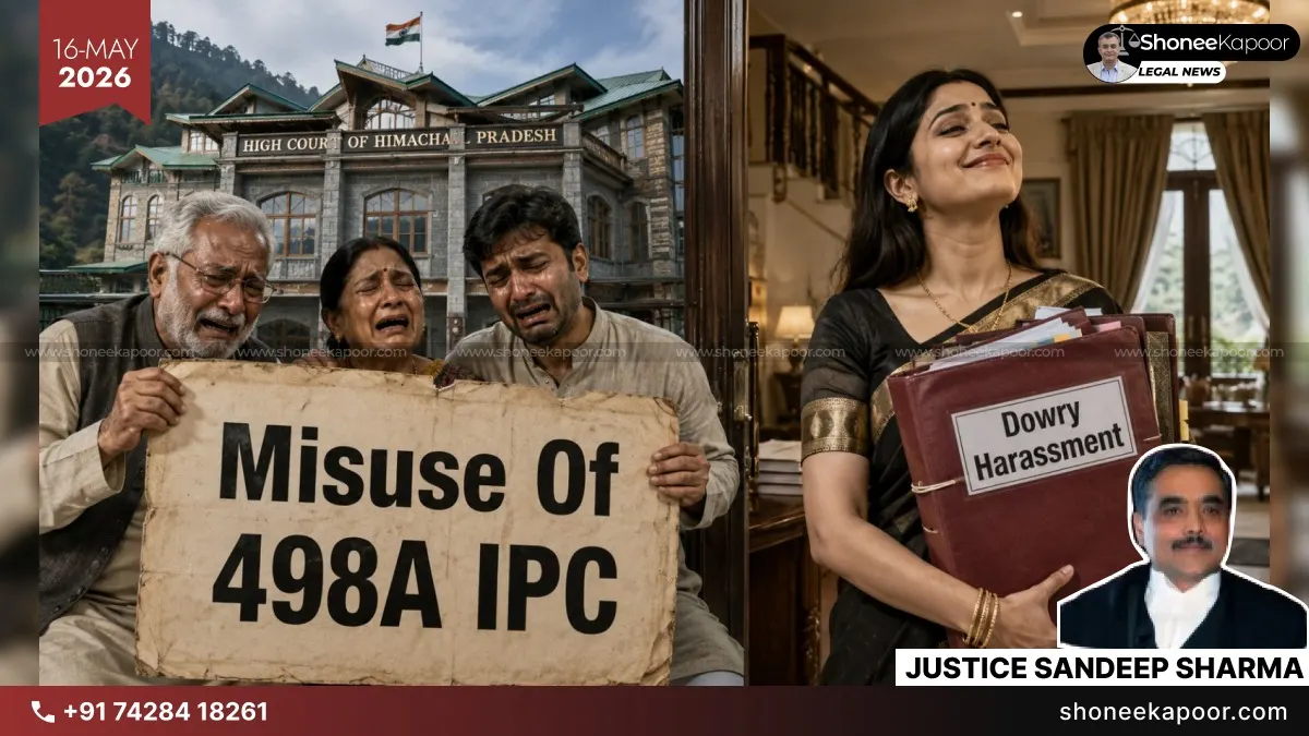 Misuse Of 498A IPC | Husband & In-Laws Selling Matrimonial House Is Not Dowry Harassment: Himachal Pradesh High Court Quashes Case