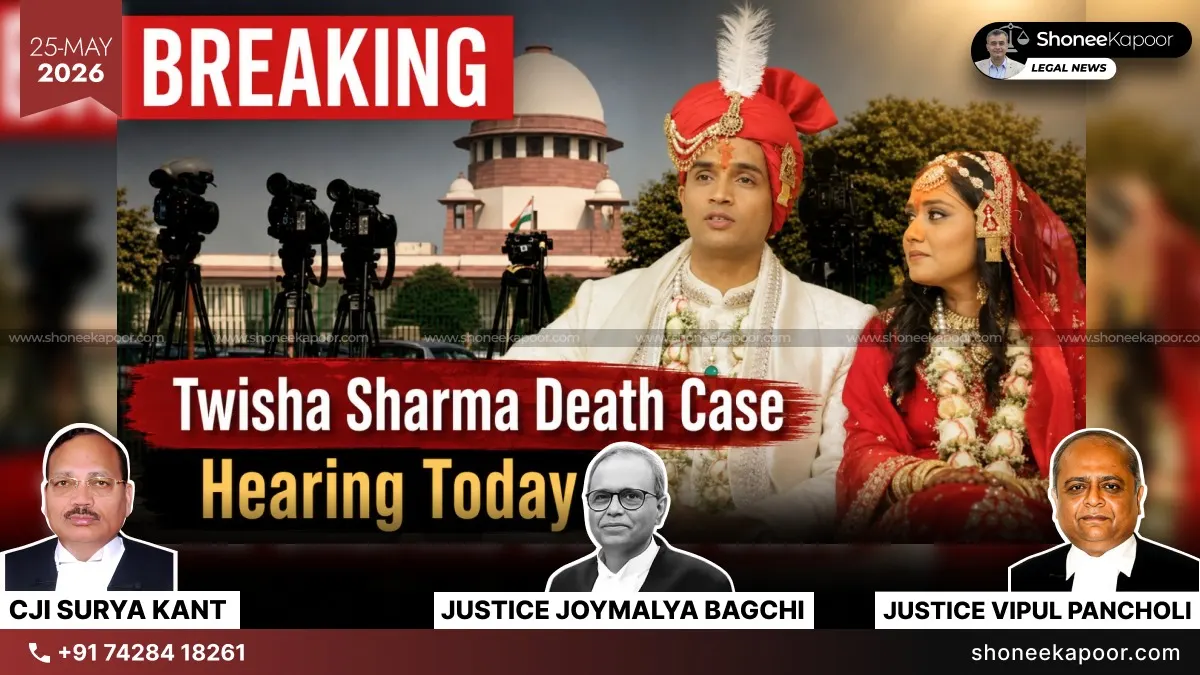 Twisha Sharma Death Case: Supreme Court Takes Suo Motu Cognisance, Hearing Today (May 25th) By Triple Judge Bench Led By CJI