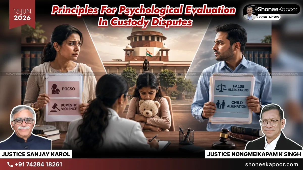 Child Custody Wars Can’t Become Weapons: Supreme Court Lays Down New Rules and Principles for the Psychological Evaluation of Children