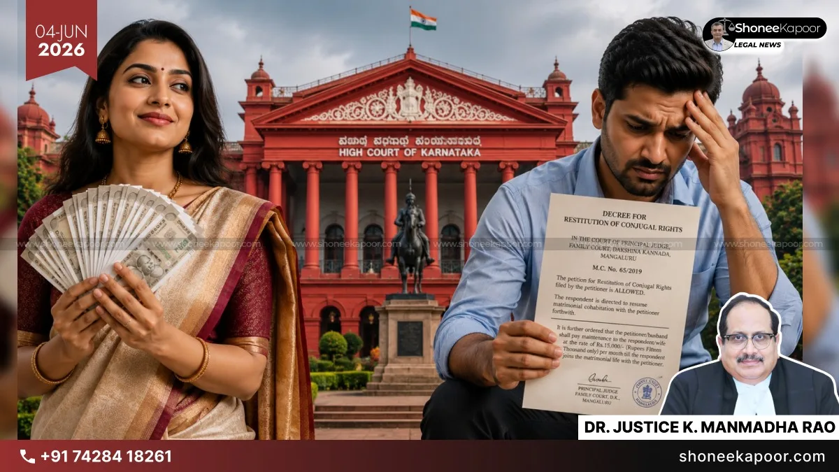 Husband Sending Legal Notice To Wife Isn’t Enough To Enforce A Conjugal Rights Decree: Karnataka High Court Drops Major Bombshell