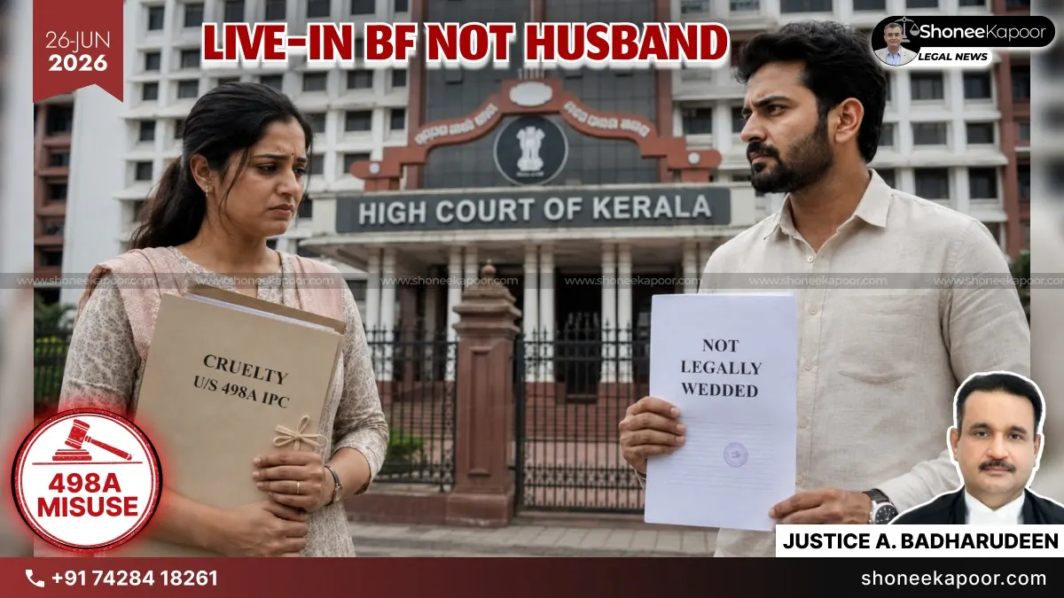 Woman Cannot Frame Her Live-In Partner U/S 498A IPC By Calling Him “Husband” Without Legal Marriage: Kerala High Court Quashes Cruelty Case