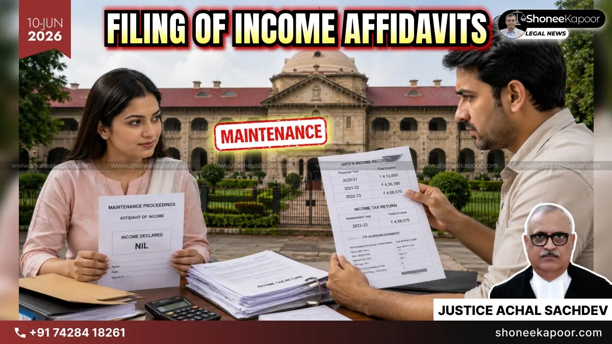 Wife Declared ‘Nil Income’ In Maintenance Case, Husband Produced Income Tax Records Showing ₹4.58 Lakh Earnings: Allahabad High Court Sends Matter Back For Fresh Decision
