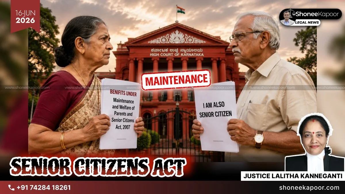 Wife Cannot Invoke Senior Citizens Act To Seek Maintenance Against Husband Who Is Also A Senior Citizen; Karnataka High Court Quashes Joint Katha Order
