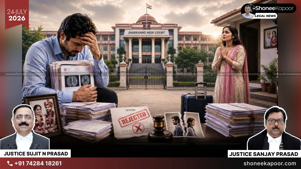 Husband’s Divorce Plea Rejected | “Wife’s Mental Illness And Bad Health Not Their Fault”: Jharkhand High Court