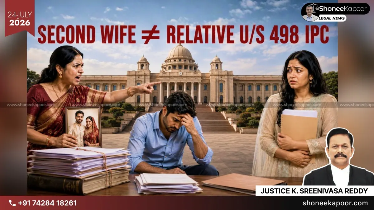 False 498A Case | Alleged Second Wife Cannot Be Prosecuted As Husband’s ‘Relative’: Andhra Pradesh High Court Quashes Cruelty FIR
