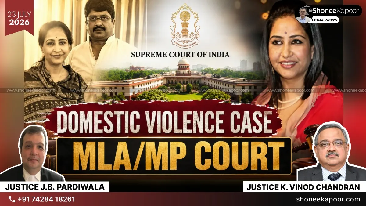 MP/MLA Courts Cannot Hear Matrimonial Disputes Merely Because One Party Is A Legislator: Supreme Court Questions Jurisdiction