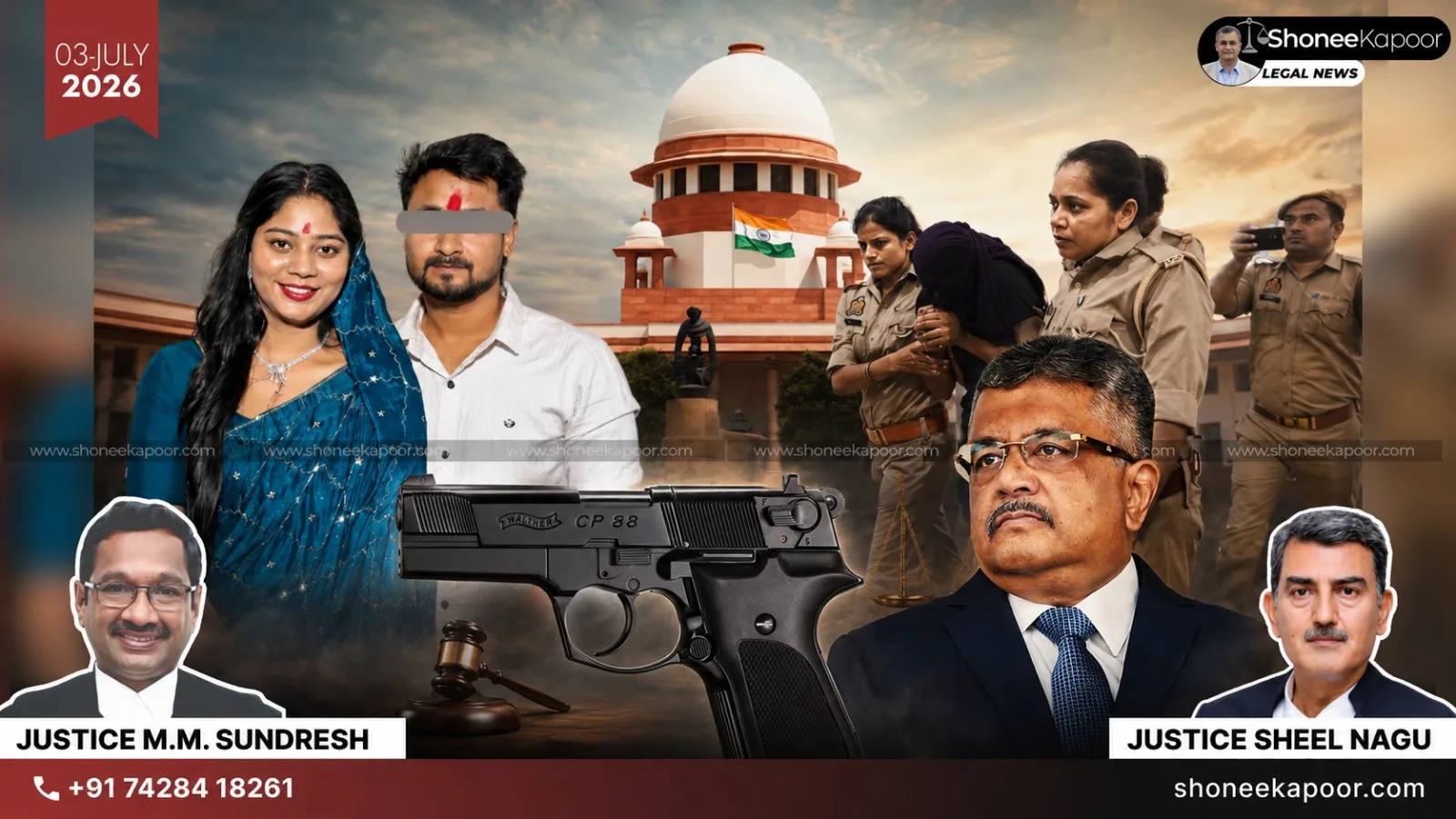 Sonam Raghuvanshi Carried Gun As Plan B To Kill Husband Raja: SG Mehta Asks Supreme Court To Cancel Bail