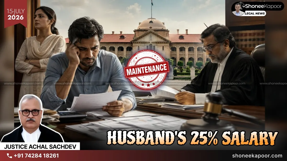 25% of Husband’s Salary for Wife Maintenance Is NOT a Law: Allahabad HC Clarifies Big Legal Misconception