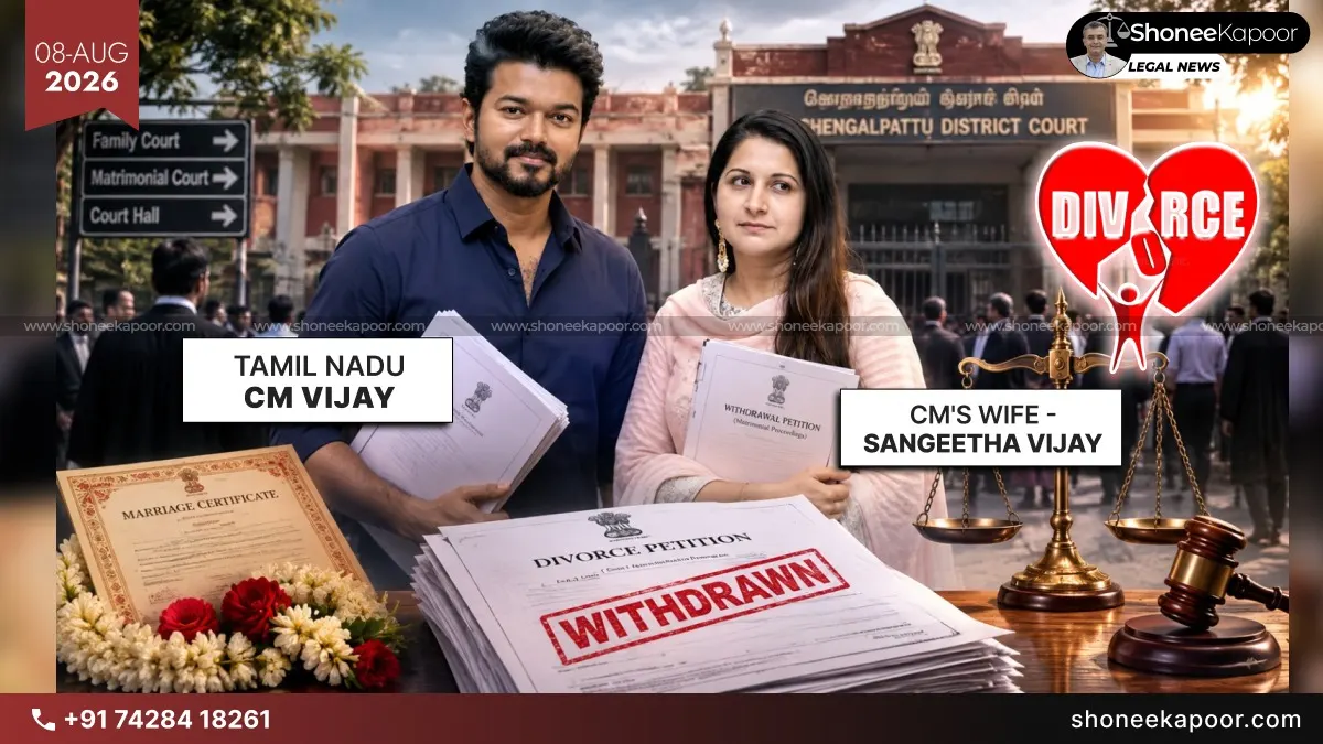 Tamil Nadu CM Vijay’s Wife Sangeetha Withdraws Divorce Plea After Alleging ‘Extramarital Affair’ — Major Twist In High-Profile Case