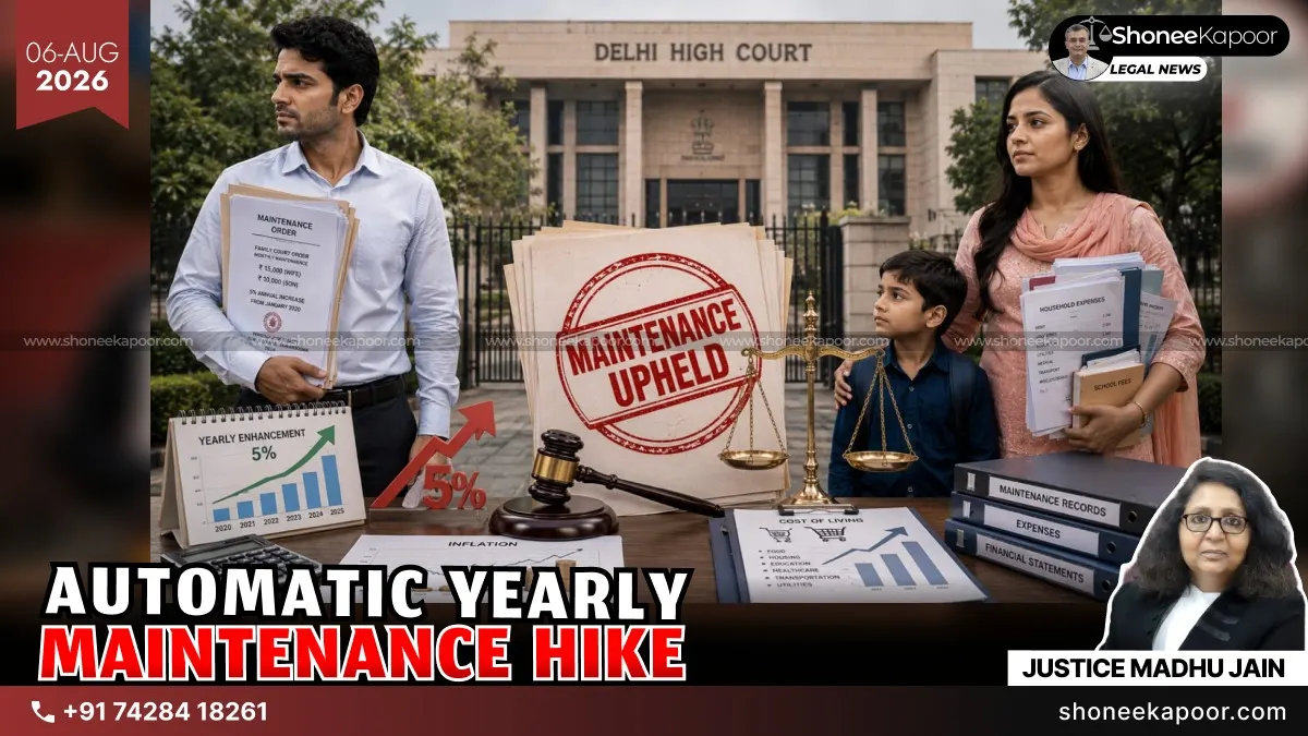 Maintenance Payable By Husband To Wife To Increase Automatically By 5% Annually To Counter Inflation: Delhi High Court