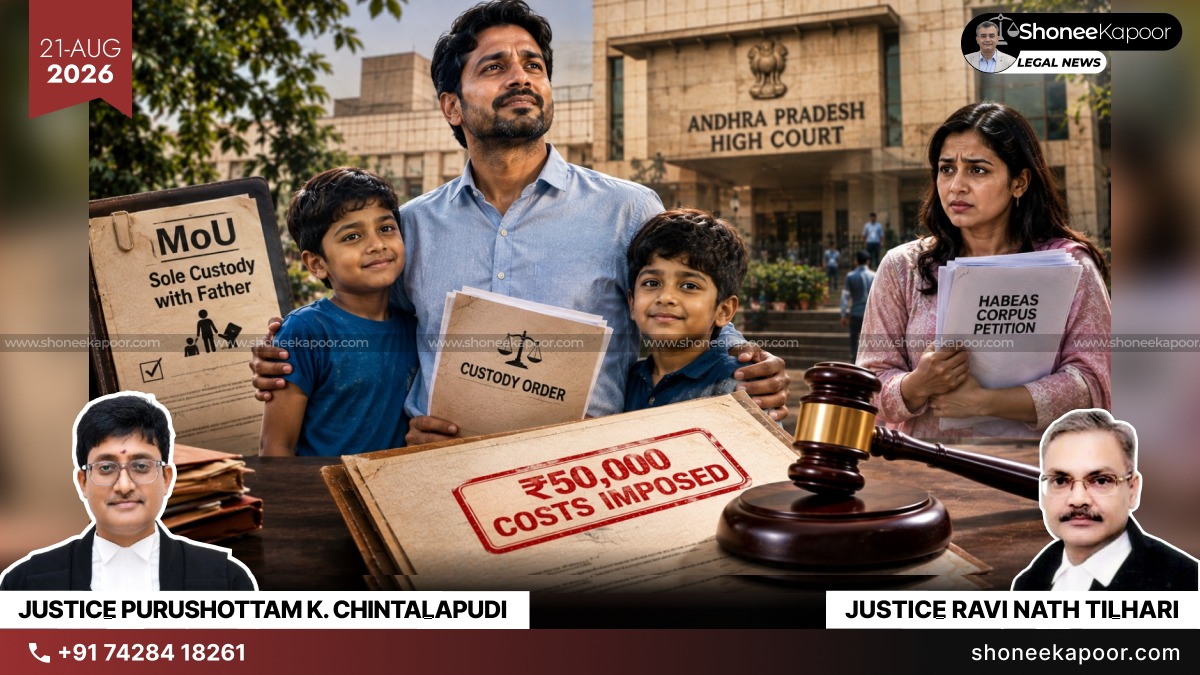 Woman Hid Child Custody Settlement, Filed Habeas Corpus Plea Against Father: AP High Court Fines Mother ₹50,000