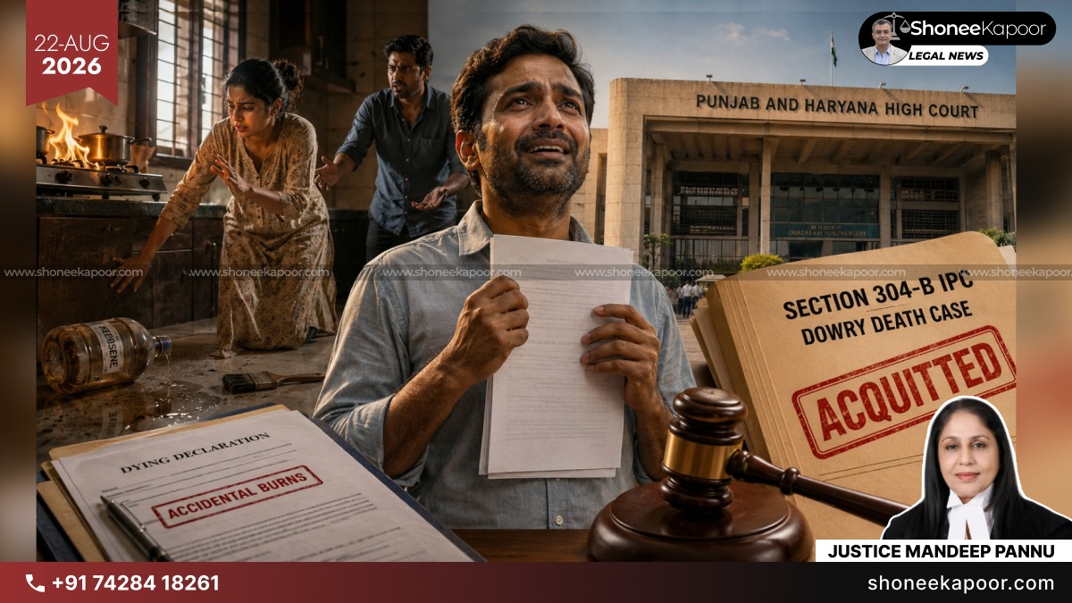 Husband Convicted Of Dowry Death Despite Wife’s Dying Declaration Saying Burns Were Accidental; Punjab & Haryana High Court Acquits After 22 Years