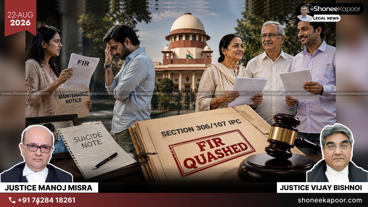 Wife Lodging FIR Against Husband, Even If False, Is Not Abetment Of Suicide: Supreme Court Frees In-Laws Of Man Who Committed Suicide