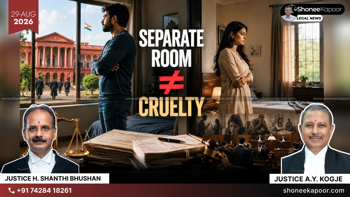 Husband Living In A Different Room from His Wife Under The Same Roof Is Cruelty? Karnataka High Court Answers