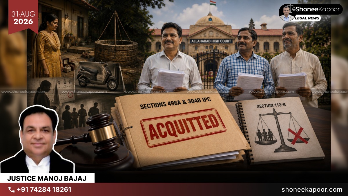 35 Years Later, Husband & Relatives Acquitted In Dowry Death Case | Prosecution Failed To Prove Harassment “Soon Before” Death: Allahabad High Court
