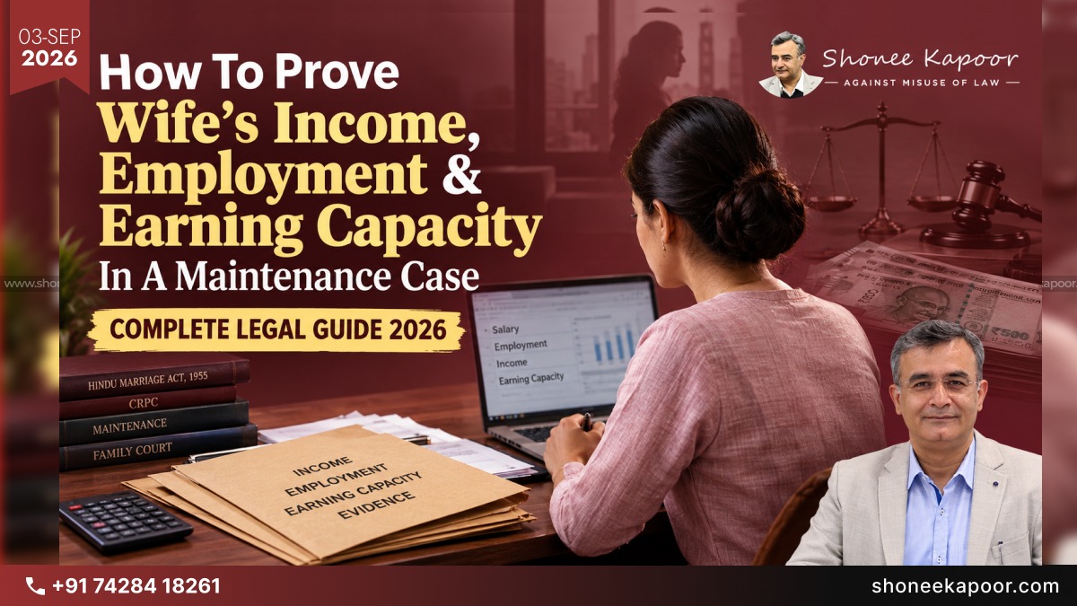 How To Prove Wife’s Income, Employment & Earning Capacity In A Maintenance Case