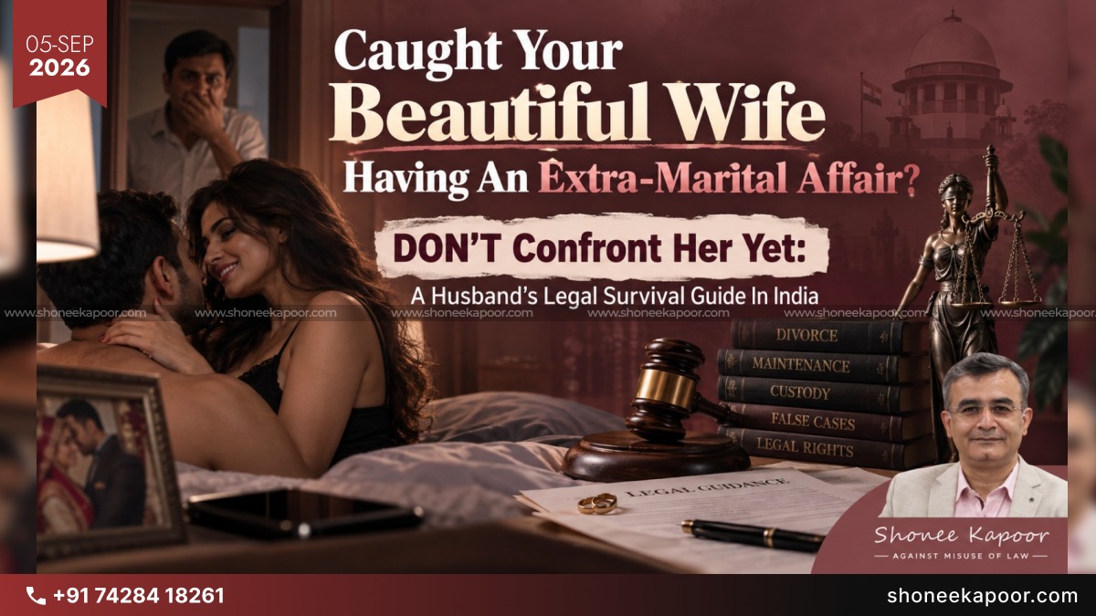 Caught Your Beautiful Wife Having An Extra-Marital Affair? DON’T Confront Her Yet: A Husband’s Legal Survival Guide In India