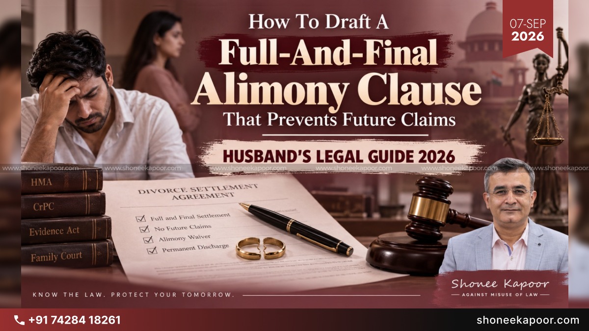 How To Draft A Full-And-Final Alimony Clause That Prevents Future Claims: Husband’s Legal Guide 2026