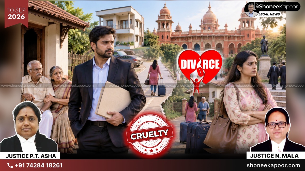 Wife’s Frequent Visits To Maternal Home & Pressuring Only Son To Leave Parents Amount To Cruelty: Madras HC Upholds Husband’s Divorce