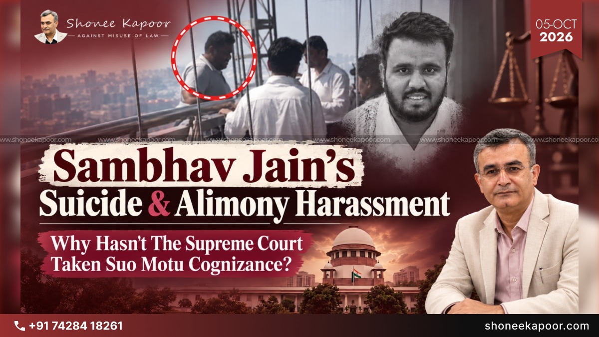 Sambhav Jain's Suicide & Alimony Harassment: Why Hasn't The Supreme Court Taken Suo Motu Cognizance?