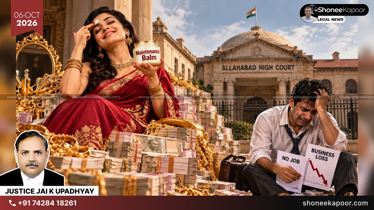 Maintenance Is The Soothing Legal Balm For A Wife; Husband With No Job Or Facing Business Loss Must Still Pay, Says Allahabad High Court