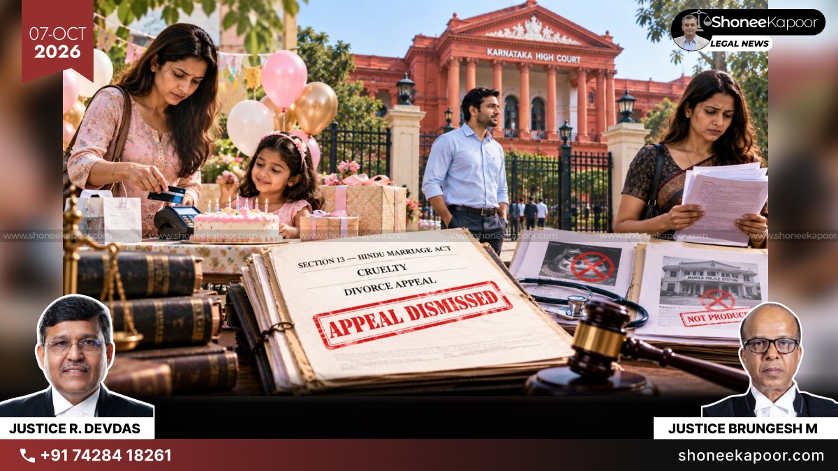 Wife Paying Child’s Birthday Expenses From Her Own Earnings Not Cruelty By Husband: Karnataka High Court Dismisses Divorce Appeal