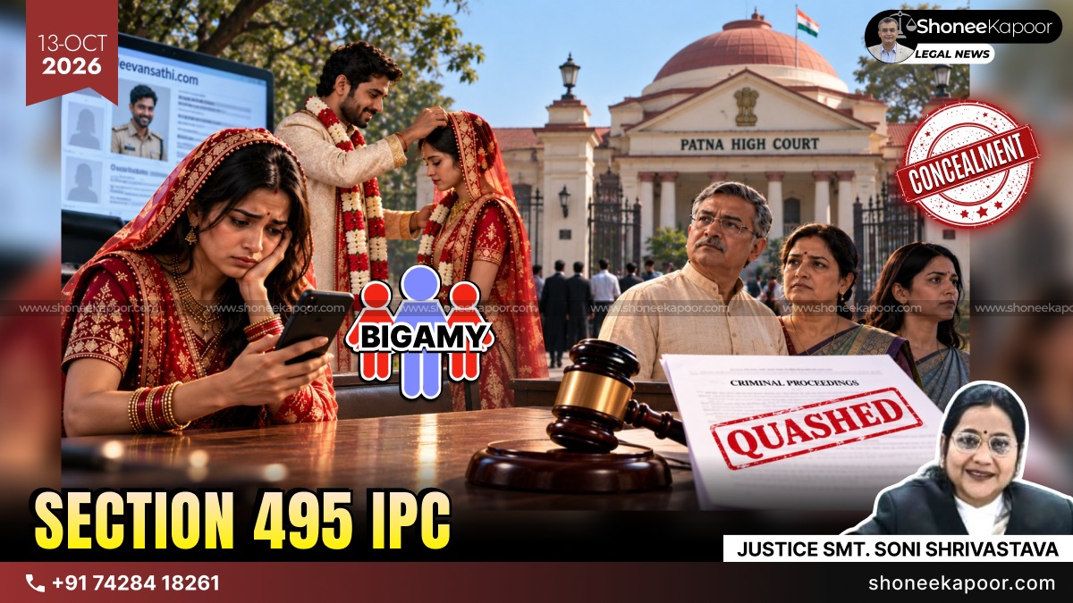 Section 495 IPC | Husband’s Family Not Liable For Concealing First Marriage Without Abetment Or Conspiracy: Patna HC Quashes Case