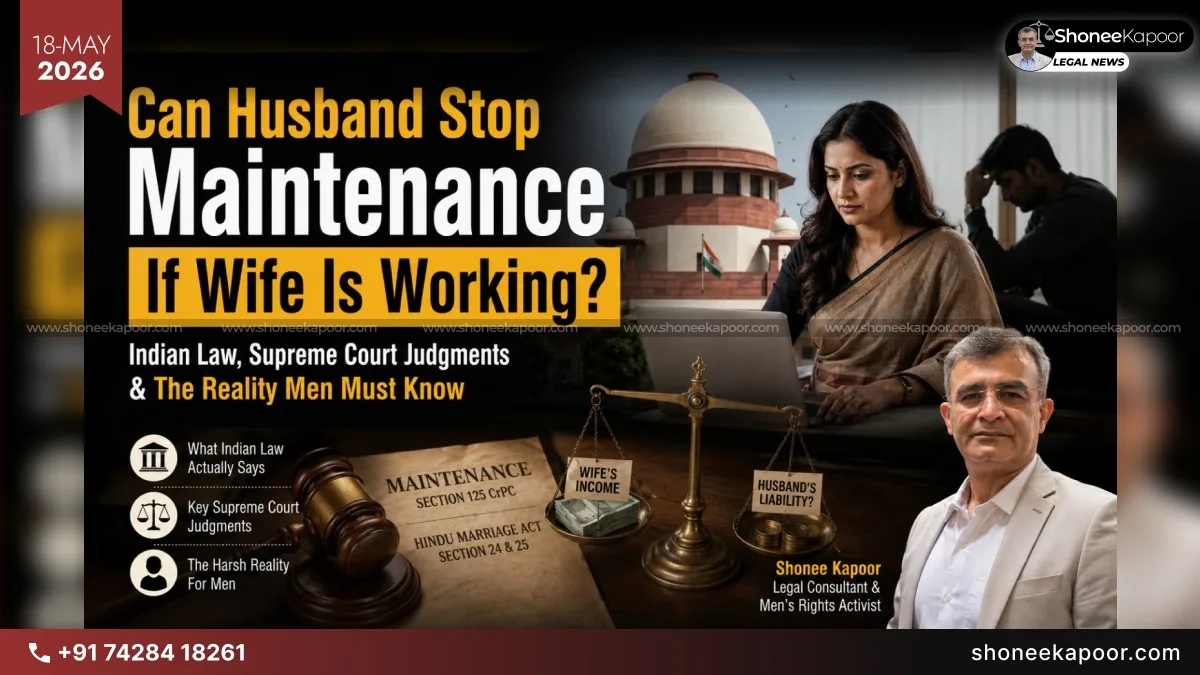 Can Husband Stop Maintenance If Wife Is Working? Indian Law, Supreme Court Judgments &amp; The Reality Men Must Know