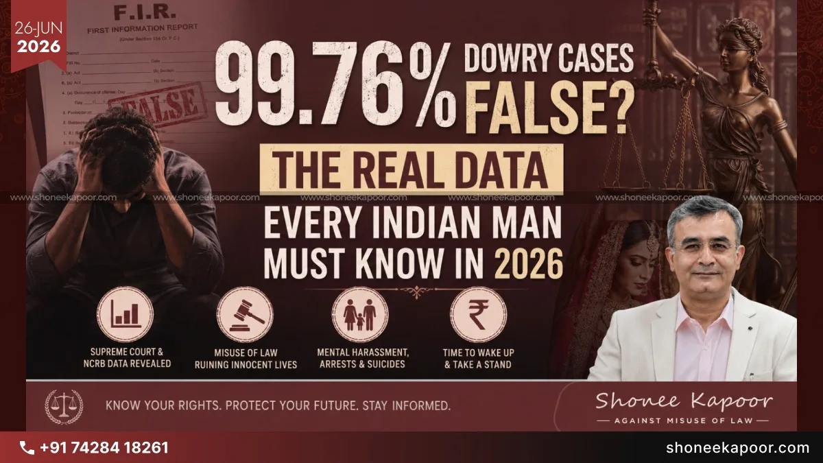 99.76% Dowry Cases False? The Real Data Every Indian Man Must Know In 2026