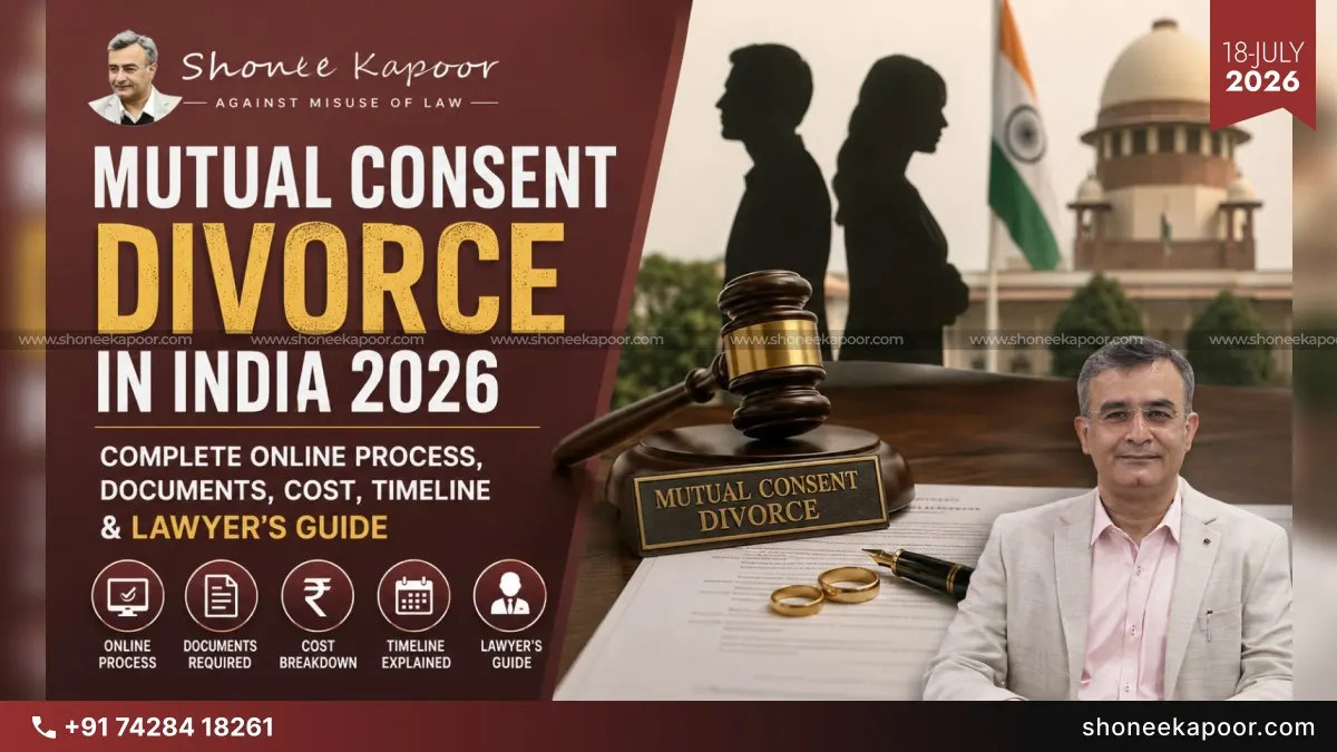 Mutual Consent Divorce in India 2026: Complete Online Process, Documents, Cost, Timeline & Lawyer’s Guide