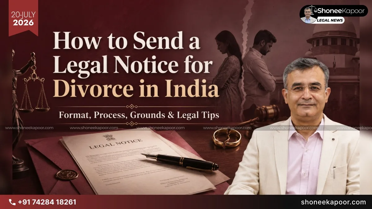 How to Send a Legal Notice for Divorce in India: Format, Process, Grounds &amp; Legal Tips 2026