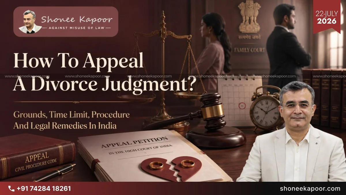 How To Appeal A Divorce Judgment: Grounds, Time Limit, Procedure And Legal Remedies In India