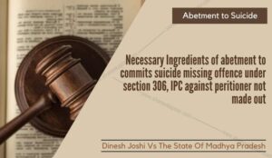 Abetment to Suicide