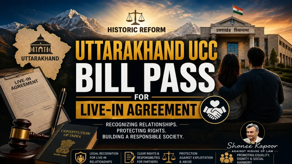 Uttarakhand UCC Bill Pass for Live-in Agreement: Registration Rules, Legal Rights & Complete Guide