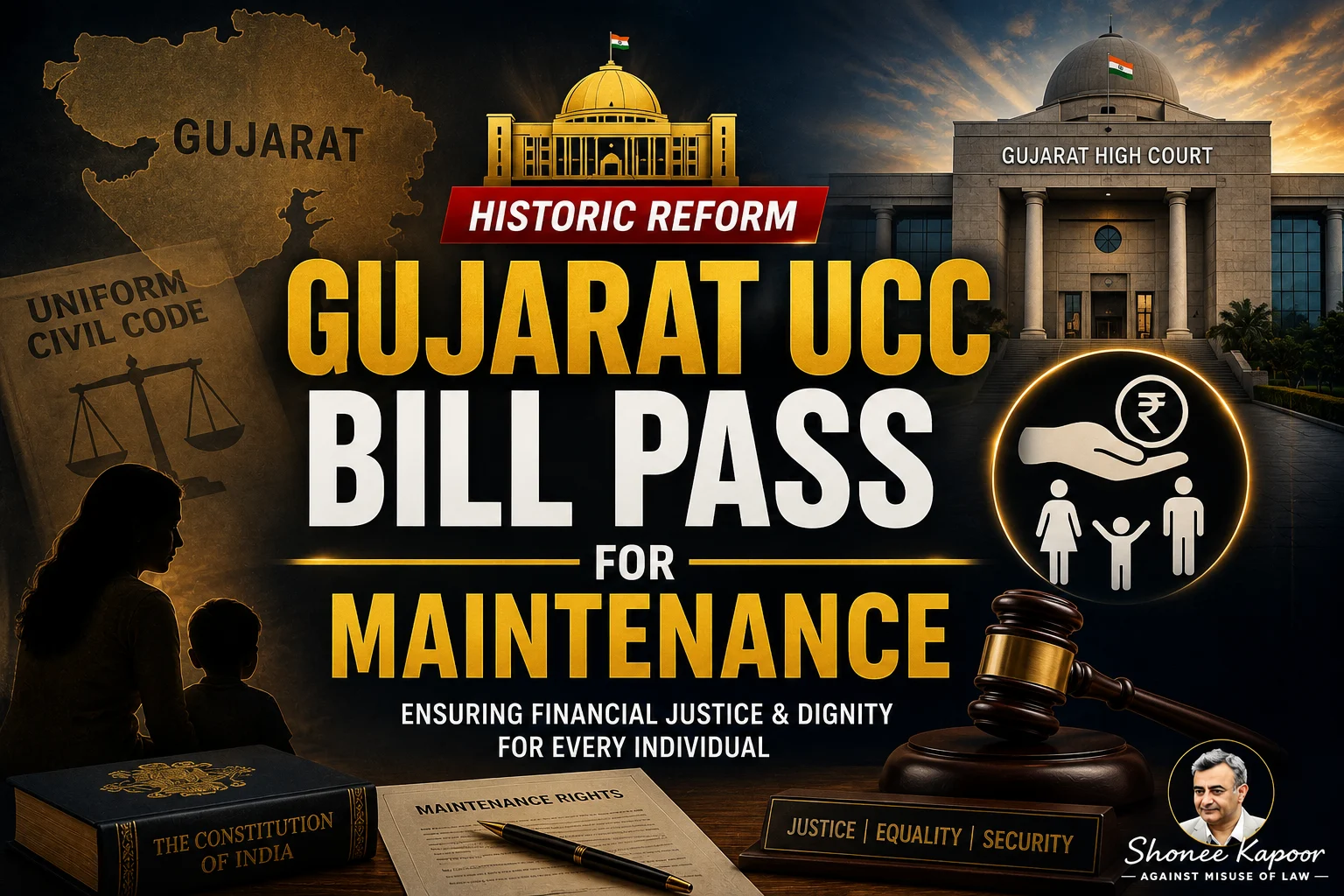 Gujarat UCC Bill Pass for Maintenance Rules 2026