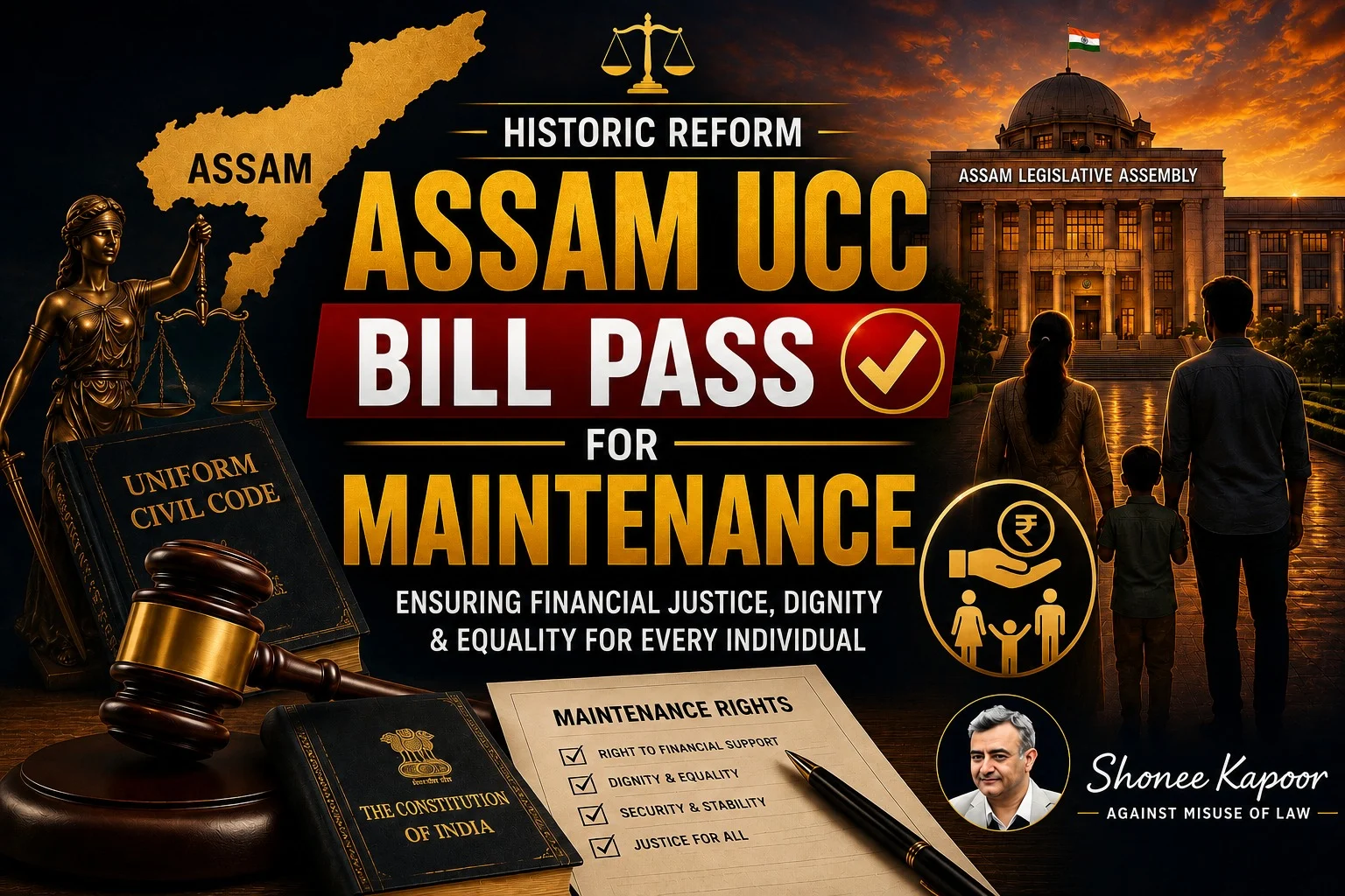 Assam UCC Bill Pass for Maintenance Proposed Maintenance Rights
