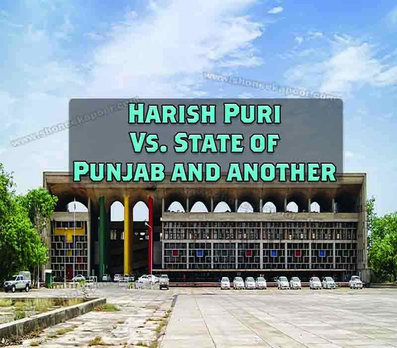 Harish Puri Vs. State Of Punjab And Another