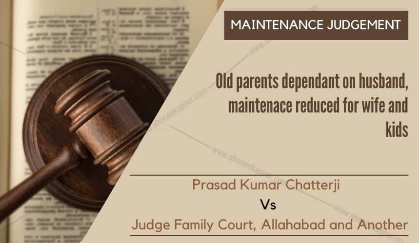 maintenace reduced for wife and kids