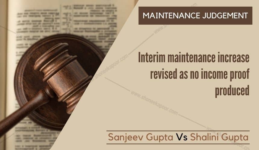 Supreme Court of India Interim maintenance increase revised