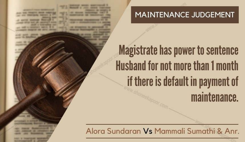 Kerala High Court Magistrate has power to sentence Husband