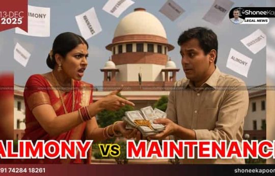 Alimony vs Maintenance in India