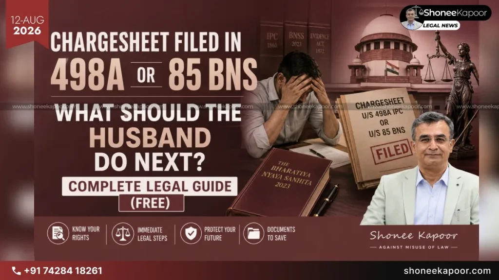 Chargesheet Filed In 498A Or 85 BNS Husband’s Guide